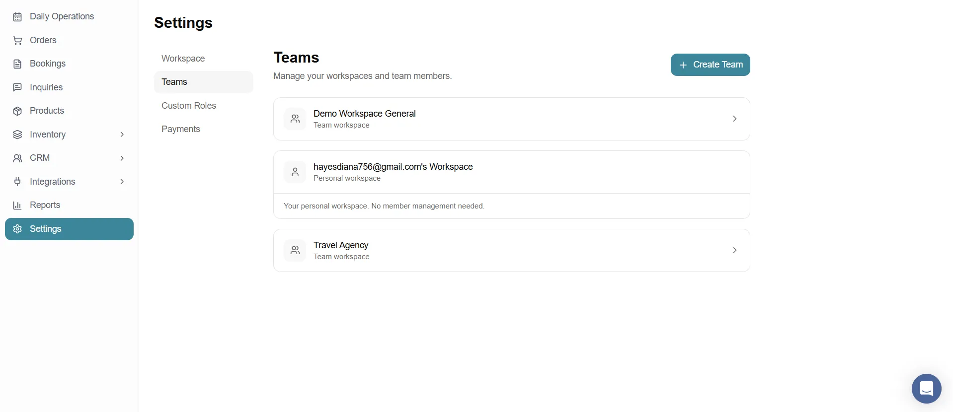 Team Collaboration screenshot